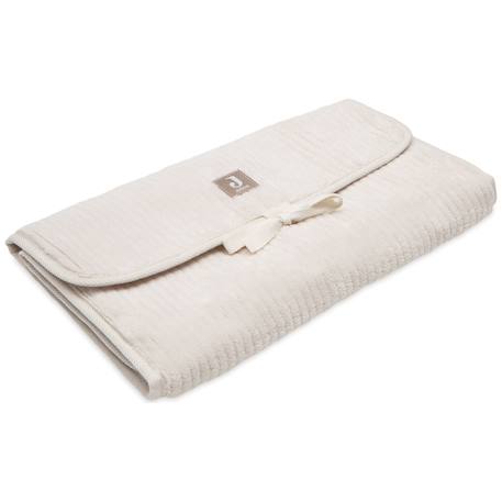 Tapis à langer nomade cloudy rib milky coffee Ecru+Marron 4 - vertbaudet enfant 