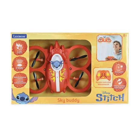 Jouet volant Stitch télécommandé enfant drone Orange 4 - vertbaudet enfant 
