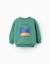Sweat en coton avec imprimé creative boss Rouge+Vert 5 - vertbaudet enfant 