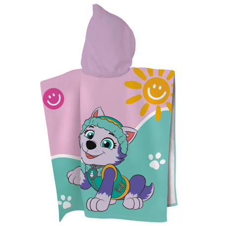 Cape de bain imprimée 100% coton, pat patrouille soleil Rose 2 - vertbaudet enfant 