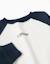 Sweat avec imprimé zy sur la poitrine Bleu foncé+Vert foncé 3 - vertbaudet enfant 