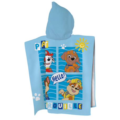 Cape de bain imprimée 100% coton, pat patrouille enjoy Bleu 2 - vertbaudet enfant 