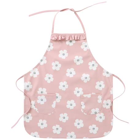 Tablier de cuisine enfant imperméable Rose, blanc, gris 1 - vertbaudet enfant 