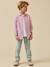 Chemise rayée oxford garçon Rayure bleue+Rayure rouge+Rayure verte 8 - vertbaudet enfant 