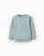 Sweat en coton avec n en relief Vert clair 1 - vertbaudet enfant 
