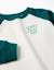 Sweat avec imprimé zy sur la poitrine Bleu foncé+Vert foncé 6 - vertbaudet enfant 