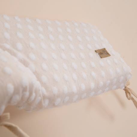 Tour de lit en coton bio frosty almond Beige amande 2 - vertbaudet enfant 
