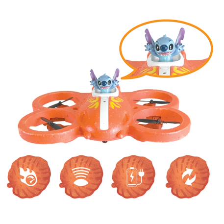 Jouet volant Stitch télécommandé enfant drone Orange 3 - vertbaudet enfant 