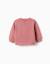 Sweat en coton avec cœur brodé Rose 2 - vertbaudet enfant 