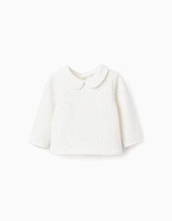 -Sweat à doublure en peluche douce et pois