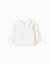 Sweat à doublure en peluche douce et pois Blanc 1 - vertbaudet enfant 