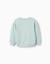 Sweat en coton avec m brodé Bleu clair 2 - vertbaudet enfant 