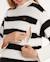 Robe pull de grossesse et d'allaitement normandie Ivoire+Noir / blanc 10 - vertbaudet enfant 