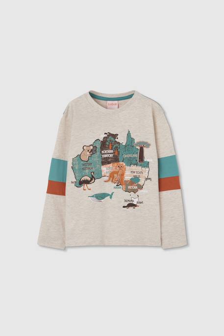 Garçon-T-shirt garçon coton manches longues
