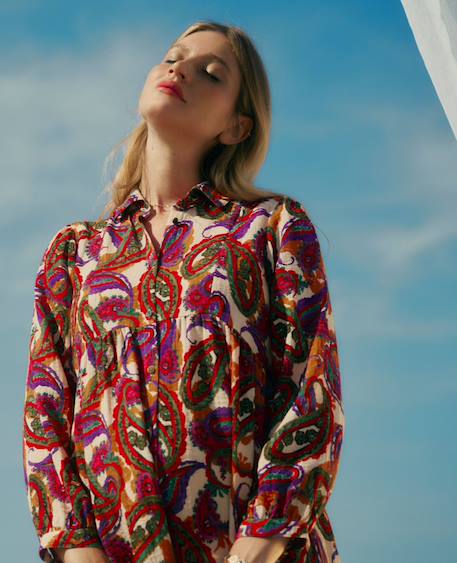Robe chemisier de grossesse et d'allaitement soledad Multico 2 - vertbaudet enfant 