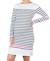 Robe de grossesse marinière quimper Blanc/marine+Rouge/fuchsia 1 - vertbaudet enfant 