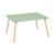 Table rectangulaire enfant bois de pin 4 assises - judith Blanc+Vert 9 - vertbaudet enfant 