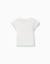 T-shirt côtelé à extrémités ondulées Beige clair 2 - vertbaudet enfant 