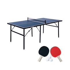 Jouet-Jeux de plein air-Table de ping pong d'intérieur médium avec 2 raquettes et 3 balles