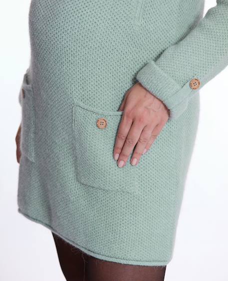 Robe pull de grossesse et d'allaitement honey Beige+Gris perle+Noir+Sauge 23 - vertbaudet enfant 