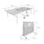 Table de ping pong indoor, avec 4 raquettes et 6 balles, pour utilisation intérieure, sport tennis de table Bleu 3 - vertbaudet enfant 