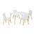 Table rectangulaire enfant bois de pin 4 assises - judith Blanc+Vert 1 - vertbaudet enfant 