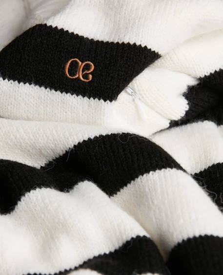Robe pull de grossesse et d'allaitement normandie Ivoire+Noir / blanc 12 - vertbaudet enfant 