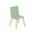 Table rectangulaire enfant bois de pin 4 assises - judith Blanc+Vert 8 - vertbaudet enfant 