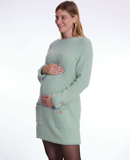 Robe pull de grossesse et d'allaitement honey Beige+Gris perle+Noir+Sauge 21 - vertbaudet enfant 