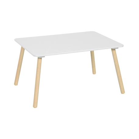 Table rectangulaire enfant bois de pin 4 assises - judith Blanc+Vert 5 - vertbaudet enfant 