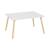 Table rectangulaire enfant bois de pin 4 assises - judith Blanc+Vert 5 - vertbaudet enfant 