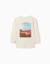 T-shirt en coton à manches longues lanzarote Beige clair 2 - vertbaudet enfant 