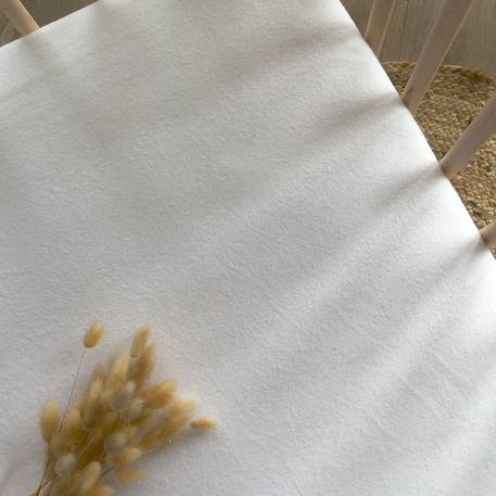 Protège matelas bébé flanelle de coton bio Blanc 4 - vertbaudet enfant 