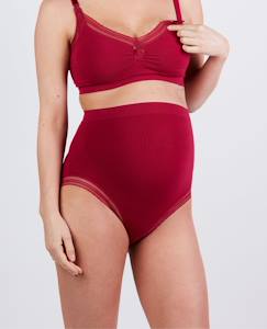 Vêtements de grossesse-Maxi culotte de grossesse sans couture milk
