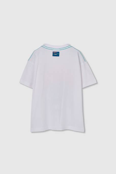 T-shirt en coton pour enfant  imprimé Blanc 2 - vertbaudet enfant 