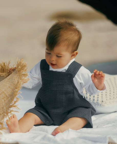 Combinaison bébé mini maya Anthracite+Beige+Bleu+Terracotta+Vert 2 - vertbaudet enfant 