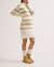 Robe pull de grossesse et d'allaitement normandie Ivoire+Noir / blanc 2 - vertbaudet enfant 