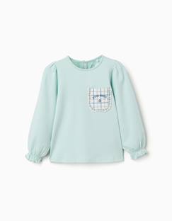 -T-shirt en coton à manches longues avec poche