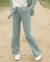 Pantalon large de grossesse betty Noir+Sauge 8 - vertbaudet enfant 