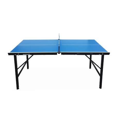 Mini table de ping pong pliable 150x75cm indoor, avec 4 raquettes et 6 balles, pour utilisation intérieure Bleu 3 - vertbaudet enfant 