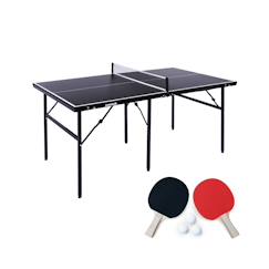 Jouet-Jeux de plein air-Table de ping pong d'intérieur médium avec 2 raquettes et 3 balles