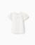 T-shirt en coton avec imprimé fleurs d'amour Blanc 1 - vertbaudet enfant 