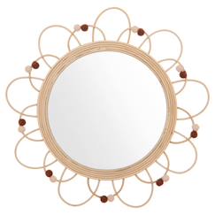 Linge de maison et décoration-Décoration-Miroir rond en rotin - elma