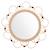 Miroir rond en rotin - elma Beige 1 - vertbaudet enfant 