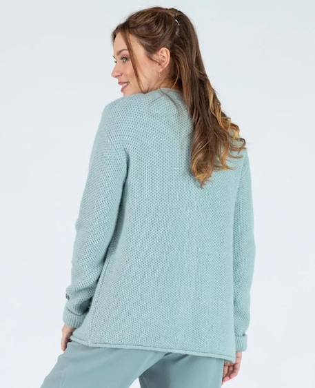 Cardigan de grossesse en maille abelha Gris perle+Noir+Sauge 13 - vertbaudet enfant 
