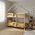 Lit enfant superposé cabane 90 x 190 cm pin naturel sommier à lattes inclus - roya Naturel 1 - vertbaudet enfant 