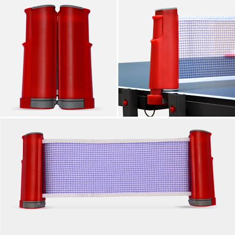 Table de ping pong indoor, avec 4 raquettes et 6 balles, pour utilisation intérieure, sport tennis de table Bleu 4 - vertbaudet enfant 