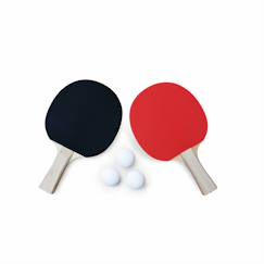 Jouet-Jeux de plein air-Lot de 2 raquettes et 3 balles pour table de ping pong, sport tennis de table, kit de ping pong