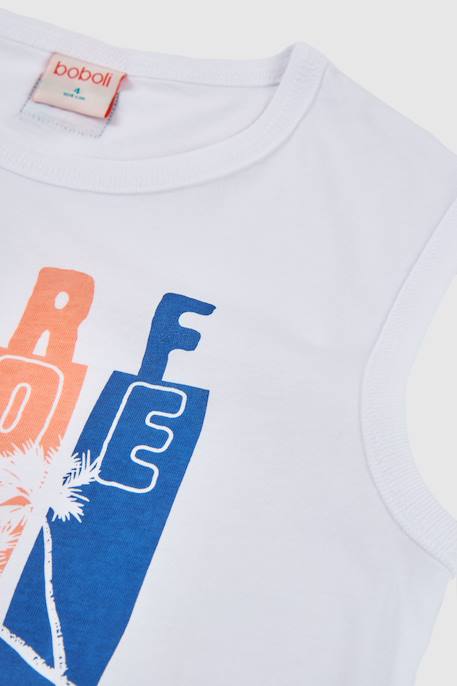 T-shirt à manches courtes en coton Blanc 3 - vertbaudet enfant 