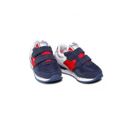 Baskets synthétique london one bk Navy red 3 - vertbaudet enfant 